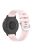 For Garmin vivoactive 5 / GarminActive 5 Watch Band 20mm Silicone Strap with Steel Buckle - Light Pink