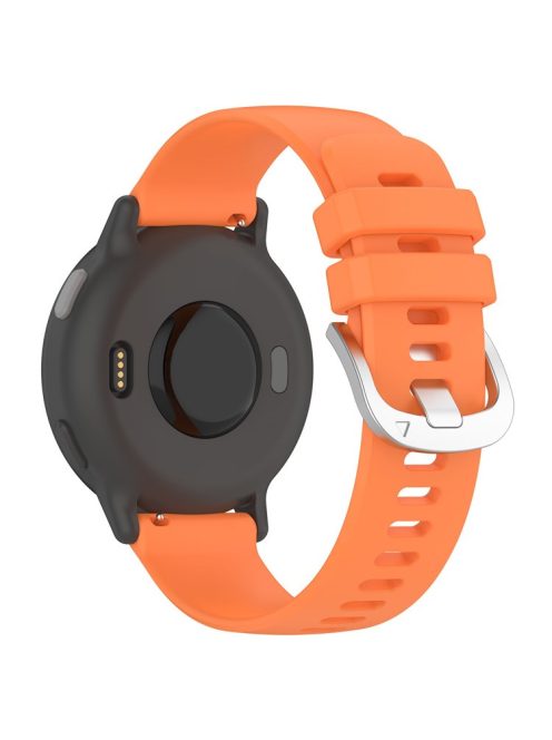 For Garmin vivoactive 5 / GarminActive 5 Watch Band 20mm Silicone Strap with Steel Buckle - Orange