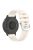 For Garmin vivoactive 5 / GarminActive 5 Watch Band 20mm Silicone Strap with Steel Buckle - Starlight