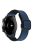 For Garmin vivoactive 5 / Venu 2 Plus Universal 20mm Watch Strap Crazy Horse Texture Leather+Silicone Band - Dark Blue