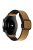 For Garmin vivoactive 5 / Venu 2 Plus Universal 20mm Watch Strap Crazy Horse Texture Leather+Silicone Band - Light Brown