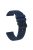 For Garmin Vivomove / Samsung Gear Sport / Pebble 2 / Huawei Watch 2 Patten Silicone Strap 20mm Watchband - Navy Blue