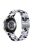 For Garmin Vivomove / Vivomove HR Watch Strap D-Shape Resin Bracelet Watchband - Black+White