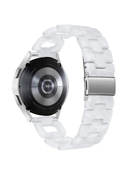 For Garmin Vivomove / Vivomove HR Watch Strap D-Shape Resin Bracelet Watchband - Pearl White