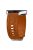 For Garmin Vivomove 3 / Forerunner 645 / Samsung Gear S2 Classic Universal 20mm Carving Flower Silicone Watch Strap - Brown