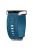 For Garmin Vivomove 3 / Forerunner 645 / Samsung Gear S2 Classic Universal 20mm Carving Flower Silicone Watch Strap - Green Blue