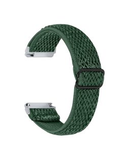   For Garmin Vivomove 3 / GarminMove 3 20mm Elastic Watch Strap Replacement Watchband - Army Green