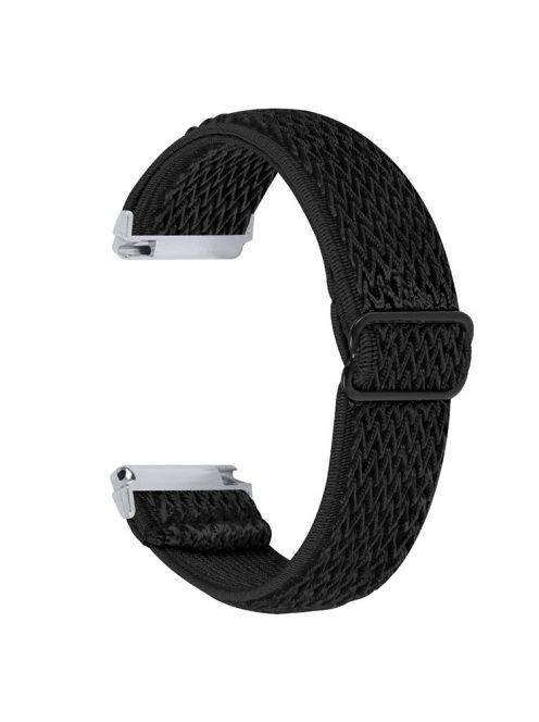 For Garmin Vivomove 3 / GarminMove 3 20mm Elastic Watch Strap Replacement Watchband - Black