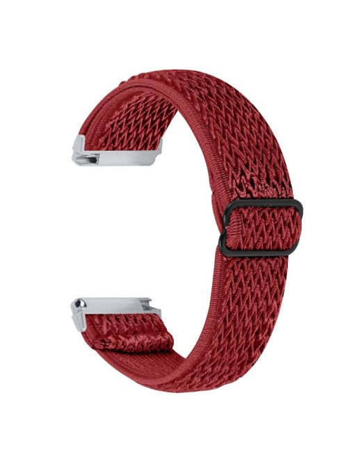 For Garmin Vivomove 3 / GarminMove 3 20mm Elastic Watch Strap Replacement Watchband - Red