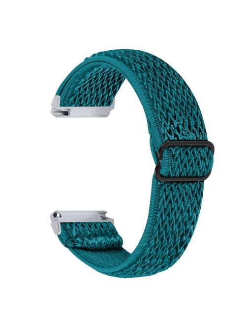 For Garmin Vivomove 3 / GarminMove 3 20mm Elastic Watch Strap Replacement Watchband - Stone Cyan