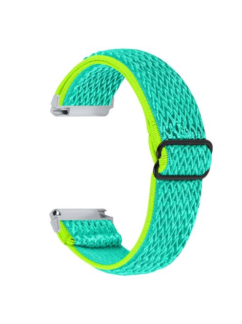 For Garmin Vivomove 3 / GarminMove 3 20mm Elastic Watch Strap Replacement Watchband - Yellow Green