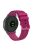 For Garmin Vivomove 3 / GarminMove 3 Silicone Watch Strap 20mm Plaid Pattern Sport Bands - Fuchsia