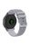 For Garmin Vivomove 3 / GarminMove 3 Silicone Watch Strap 20mm Plaid Pattern Sport Bands - Grey