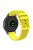 For Garmin Vivomove 3 / GarminMove 3 Silicone Watch Strap 20mm Plaid Pattern Sport Bands - Yellow