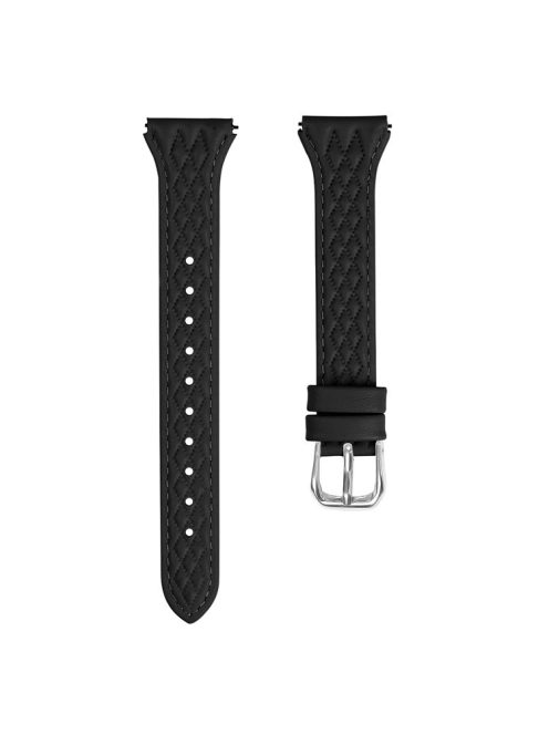 For Garmin Vivomove 3 / GarminMove 3 Watch Strap Top-Layer Cow Leather Watchband - Black