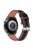 For Garmin Vivomove Luxe/GarminMove Luxe Cowhide Leather Wrist Band Color Splicing Design Replacement Adjustable Strap (20mm) - Brown/Black