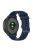 For Garmin Vivomove Sport/Venu 2 Plus 20mm Silicone Smart Watch Strap Grid Texture Adjustable Wristband - Navy Blue