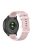 For Garmin Vivomove Sport/Venu 2 Plus 20mm Silicone Smart Watch Strap Grid Texture Adjustable Wristband - Rose Pink