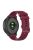 For Garmin Vivomove Sport/Venu 2 Plus 20mm Silicone Smart Watch Strap Grid Texture Adjustable Wristband - Wine Red