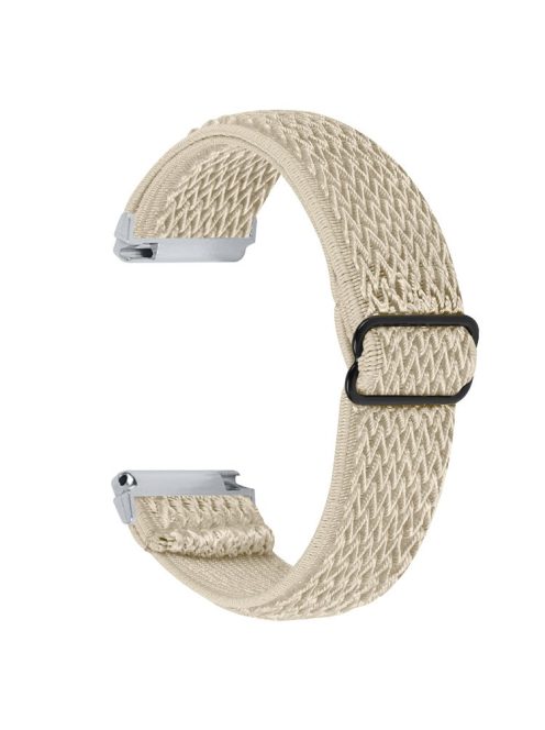 For Garmin Vivomove Style / GarminMove Style 20mm Elastic Watch Strap Replacement Watchband - Apricot