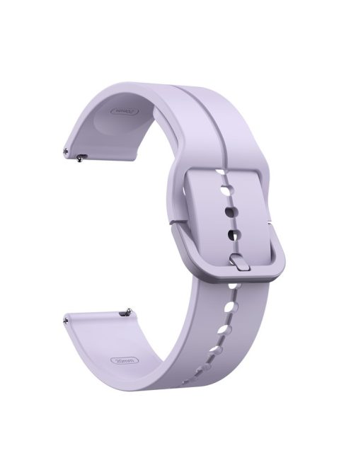 For Garmin VivoMove Trend / Luxe / Style 20mm Watch Band Silicone Wrist Strap with Square Buckle - Purple