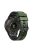 For Garmin vivomove Trend / Luxe / Style Replacement Watch Strap 20mm Dual Color Silicone Watch Band - Army Green / Black