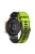 For Garmin vivomove Trend / Luxe / Style Replacement Watch Strap 20mm Dual Color Silicone Watch Band - Lime / Black