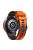 For Garmin vivomove Trend / Luxe / Style Replacement Watch Strap 20mm Dual Color Silicone Watch Band - Orange / Black