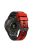 For Garmin vivomove Trend / Luxe / Style Replacement Watch Strap 20mm Dual Color Silicone Watch Band - Red / Black