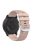 For Garmin VivoMove Trend / Venu Sq 2 Silicone Watch Band 20mm Cross Stripe Watch Strap Replacement - Light Pink