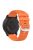 For Garmin VivoMove Trend / Venu Sq 2 Silicone Watch Band 20mm Cross Stripe Watch Strap Replacement - Orange