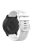 For Garmin VivoMove Trend / Venu Sq 2 Silicone Watch Band 20mm Cross Stripe Watch Strap Replacement - White