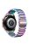 For Garmin Vivomove/Vivomove HR Stainless Steel Watch Strap Quick Release 20mm Watchband with Folding Clasp - Colorful