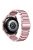 For Garmin Vivomove/Vivomove HR Stainless Steel Watch Strap Quick Release 20mm Watchband with Folding Clasp - Rose Pink