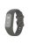 For Garmin Vivosmart 5 Anti-scratch Silicone Watch Band with Case Protector Wrist Strap - Grey