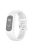 For Garmin Vivosmart 5 Anti-scratch Silicone Watch Band with Case Protector Wrist Strap - White