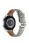 For GarminActive 5 / Samsung Galaxy Watch6 Classic 47mm 43mm Watch Band 20mm Braided PU Leather Wrist Strap - Black Grey