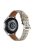 For GarminActive 5 / Samsung Galaxy Watch6 Classic 47mm 43mm Watch Band 20mm Braided PU Leather Wrist Strap - Light Orange