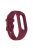 For GarminSmart 5 Wear-resistant Soft Silicone Watch Band with Case Protector Wrist Strap - Wine Red