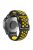 For Huami Amazfit Falcon / Coros Vertix / Garmin Fenix 7 Quick Release Watch Band Dual Color Silicone Wrist Strap - Black / Yellow