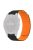 For Huami Amazfit Falcon / Garmin Fenix 7 / 6 / 5 Magnetic Watch Band Silicone Replacement Strap with 22mm PC Connector - Black+Orange