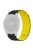 For Huami Amazfit Falcon / Garmin Fenix 7 / 6 / 5 Magnetic Watch Band Silicone Replacement Strap with 22mm PC Connector - Black+Yellow