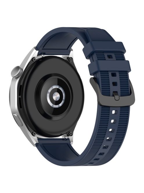 For Huawei Watch GT 4 / Garmin Venu 2 Watch Band 22mm Soft Silicone Wrist Strap - Navy Blue