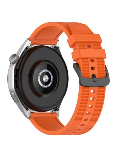 For Huawei Watch GT 4 / Garmin Venu 2 Watch Band 22mm Soft Silicone Wrist Strap - Orange