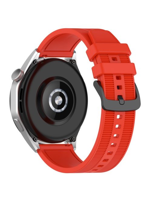 For Huawei Watch GT 4 / Garmin Venu 2 Watch Band 22mm Soft Silicone Wrist Strap - Red