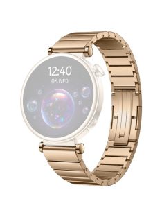   For Huawei Watch GT 4 41mm / Garmin Venu 3S / 2S Stainless Steel Watch Strap 18mm Universal Replacement Wrist Band - Rose Gold