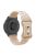 For Huawei Watch GT 4 41mm / Garmin Venu 3S 18mm Watch Band Leopard Texture Silicone Wrist Strap - Milk Tea