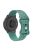 For Huawei Watch GT 4 41mm / Garmin Venu 3S 18mm Watch Band Leopard Texture Silicone Wrist Strap - Pine Needle Green