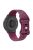 For Huawei Watch GT 4 41mm / Garmin Venu 3S 18mm Watch Band Leopard Texture Silicone Wrist Strap - Wine Red