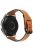 For Huawei Watch GT 4 41mm / Garmin Venu 3S Genuine Cow Leather Band 20mm Watch Strap - Brown+Black Buckle